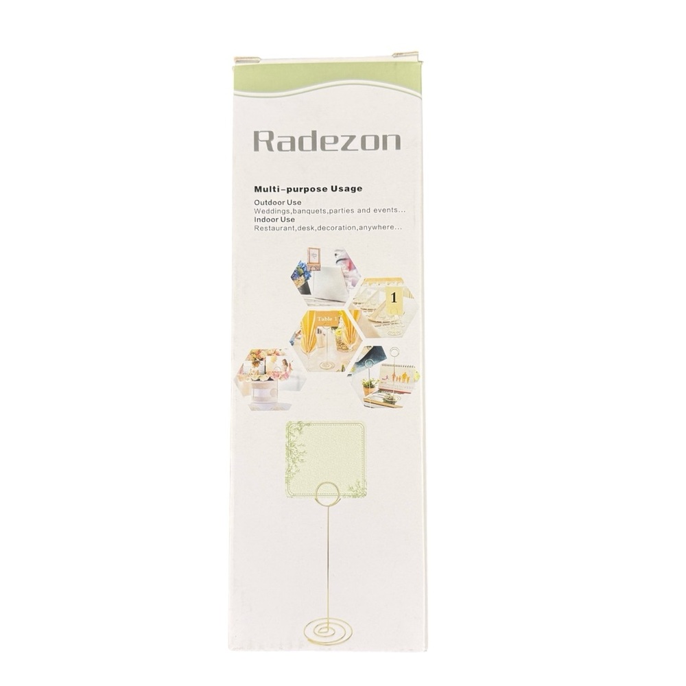 Radezon Multi-Purpose Gold Display Stands, 10 Pack
